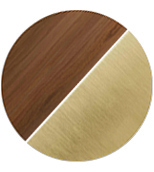 legno/ottone satinato
