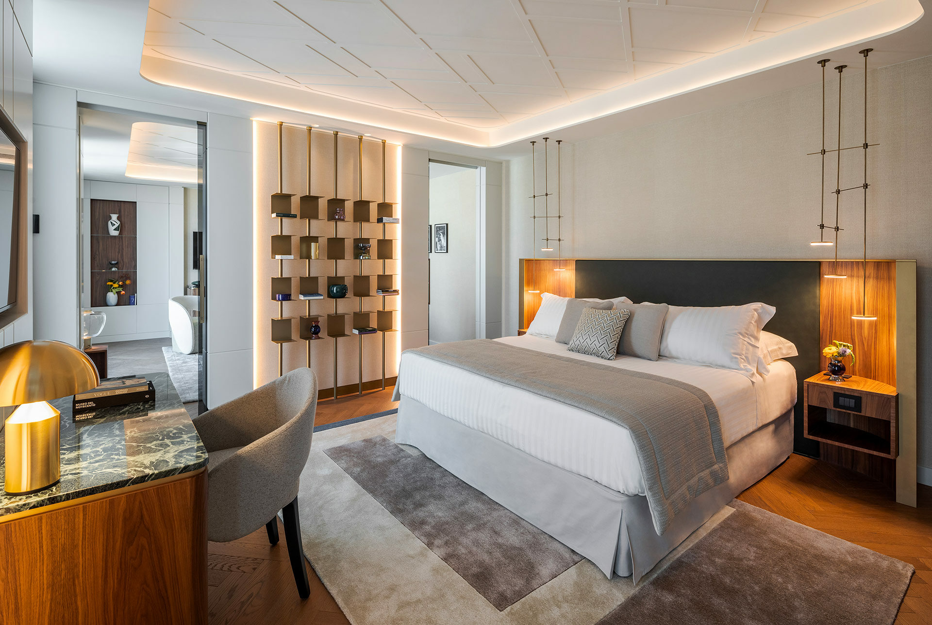 Panzeri Light Project Baglioni Hotel Milano Casa Baglioni Leonardo Suite Bedroom 2023